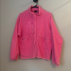 Justify Vibrant Pink Fleece Jacket